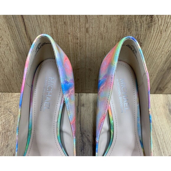 Michael Ry leigh Patent Leather Pointed Toe Stiletto Heels Size 9M Multicolored - Picture 8 of 16
